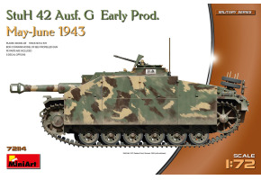 Scale model 1/72 SPG StuH 42 Ausf. G Early production, May-June 1943 MiniArt 72114