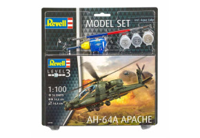 Збірна модель 1/100 Стартовий набір вертоліт Apache AH-64A Revell 64985