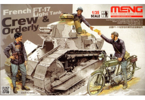 Збірна модель 1/35 Екіпаж танка  FT-17 - French FT-17 Light Tank - Crew & Orderly  Менг HS-005