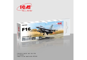 Набір акрилових фарб F-16 ICM 3084