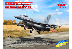 Збірна модель 1/72 Літак F-16AM Повітряних сил України ПАГ-14 ICM 72145