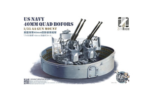 Scale model 1/35 US Navy 40mm Quadruple Bofors (Trade edition) Zimi 53001