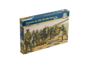 Збірна модель 1/72 Італійська гармата Cannone da 149/40 з екіпажем Italeri 6165