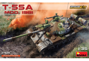 Сборная модель 1/35 Танк Т-55А обр.1981 года с интерьером МиниАрт 37020