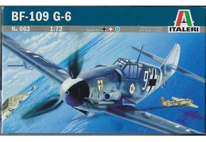 Сборная модель 1/72 Самолет Messerschmitt Bf-109 Италери 0063