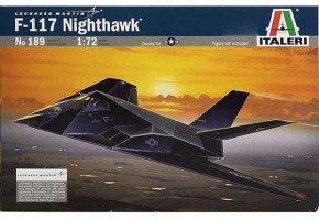 Сборная модель 1/72 Самолет F-117A Stealth NIGHTHAWK Италери 0189