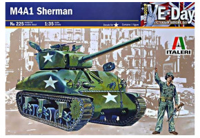 Assembly model 1/35 Sherman tank M4-A1 Italeri 0225
