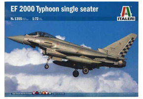 Assembly model 1/72 Aircraft EF 2000 Typhoon (one seater) Italeri 1355
