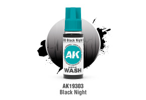 Акрилова змивка «Чорна Ніч» AK-Interactive 19303