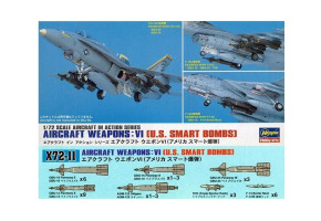 Збірна модель 1/72 Набір авіаційне озброєння «Розумні бомби» США VI Хасегава 35011
