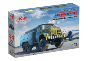 Scale model 1/72 APA-50M (Zil-131) airfield mobile electrical unit ICM 72815