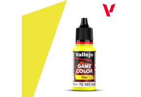 Acrylic fluorescent paint - Fluorescent Yellow Fluo Vallejo 72103