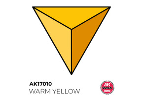 Акрилова фарба WARM YELLOW / Теплий жовтий QUICK GEN COLOR AK-interactive AK 17010