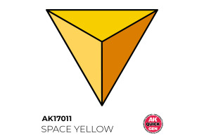 Акрилова фарба SPACE YELLOW / Жовтий космос QUICK GEN COLOR AK-Interactive AK 17011