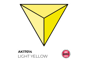 Акрилова фарба LIGHT YELLOW / Світло-жовтий QUICK GEN COLOR AK-interactive AK 17014
