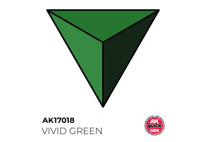 Акрилова фарба VIVID GREEN / Яскраво-зелений QUICK GEN COLOR AK-interactive AK 17018