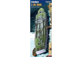 Сборная модель 1/72 немецкий скоростной ударный катер Schnellboot S-38/1940 Foreart 1002