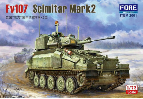 Сборная модель 1/72 британская бронированная разведывательная машина Scimitar MK.2 Foreart 2001