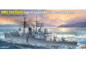 Збірна модель 1/350 британський ескадрений міноносець Sheffield Type 42 Foreart 3001