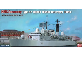 Сборная модель 1/350 британский эскадренный миноносец Coventry Type 42 Foreart 3001