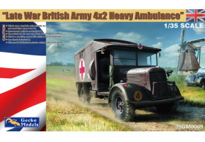 Збірна модель 1/35 Британський важкий армійський санітарний автомобіль (колісна формула 4×2) пізнього періоду війни Gecko Models 35GM0069