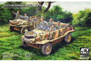 Збірна модель 1/35 Німецький автомобіль-амфібія Schwimmwagen Type 128 AFV Club 35228