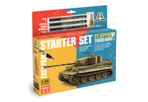 Збірна модель 1/56 Pz. kpfw. VI Tiger I Ausf.E - Стартовий набір - просте фарбування Italeri 75002