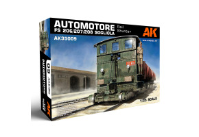 Assembly model 1/35 shunting locomotive Automotore FS 206/207/20 AK-interactive 35009