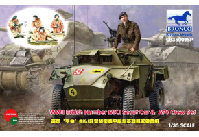 British armored car Humber Mk.I Scout car + 4 figures