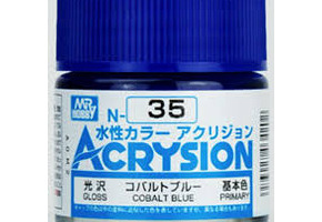 Акрилова фарба на водяній основі Acrysion Cobalt Blue / Кобальтовий Синій Mr.Hobby N35