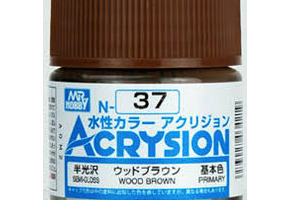 Акрилова фарба на водній основі Wood Brown / Деревно-коричневий Mr.Hobby N37