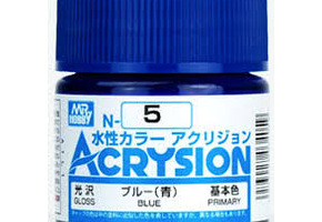 Акрилова фарба на водній основі Acrysion Blue / Синій Mr.Hobby N5