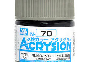 Water-based acrylic paint Acrysion RLM02 Gray Mr.Hobby N70