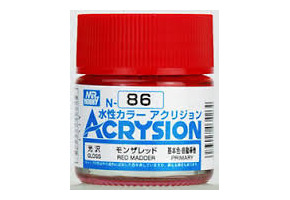Water-based acrylic paint Acrysion Red Madder Mr.Hobby N86