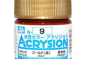 Water-based acrylic paint Acrysion Gold Mr.Hobby N9