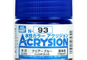 Акрилова фарба на водній основі Acrysion Clear Blue / Прозорий Голубий Mr.Hobby N93