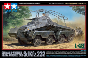 Збірна модель 1/48 Німецький бронеавтомобіль 8-колісний Sd.Kfz.232 Tamiya 32574