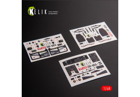 UH-60A Black Hawk - Type 1 3D декаль інтер'єр для комплекту ICM 1/48 KELIK K48113