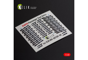 Passenger Seat Belts для MH-60/UH-60 Black Hawk 3D декаль інтер'єр для комплекту ICM 1/48 KELIK K48115