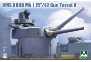 Збірна модель 1/72 Гарматна башта B 15 "Mk I британського крейсера HMS Hood Takom 5020