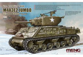 Scale model 1/35 US assault tank M4A3E2 Jumbo Meng TS-045