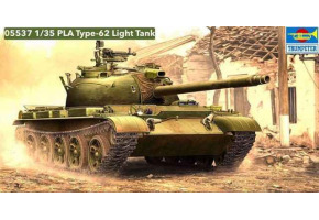 Scale model 1/35 Chinese light tank PLA Type-62 Trumpeter 05537