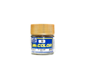 Gold metallic, Mr. Color solvent-based paint 10 ml / Золото металік