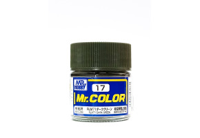 RLM71 Dark Green semigloss, Mr. Color solvent-based paint 10 ml / Темно-зелений напівглянсовий