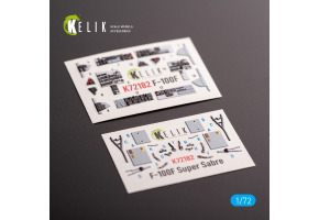 F-100F 3D decal interior for Trumpeter kit 1/72 KELIK K72182
