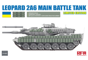 Збірна модель 1/35 Танк Leopard 2А6 Україна (обмежена серія) RFM RM-5103