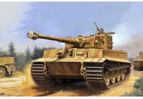 Збірна модель 1/16 Танк Тигр I Pz.Kpfw.VI Ausf.E Sd.Kfz.181 пізнє виробництво Trumpeter 00945