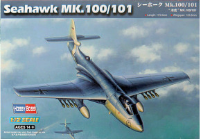 Збірна модель 1/72 Винищувач-бомбардувальник Sea Hawk MK.100/101 HobbyBoss HB87252