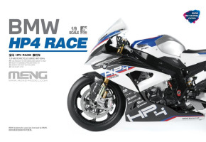 Збірна модель 1/9 Мотоцикл BMW HP4 RACE (попередньо пофарбована версія) Meng MT-004s