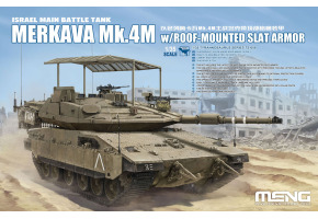 Збірна модель 1/35 Танк Меркава Mk.4M з решітчастою бронею на даху Meng TS-056